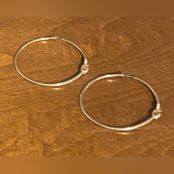 1BJ: COACH Signature “C” Brass & Crystal Hoop Earrings, EUC - Picture 5 of 10